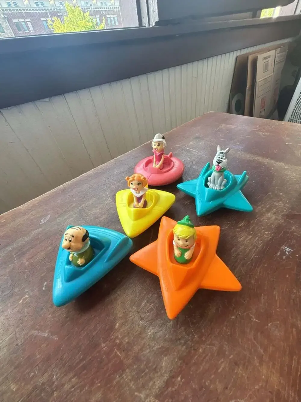 Vintage 1989 Wendy's The Jetsons Space Vehicles Toy Lot